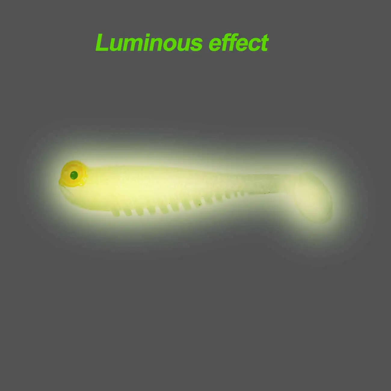 

5Pcs Fishing Lures Baits Luminous Artificial Silicone Bait 3D eyes with Smell Salt Worm Fishing Lures Fishing Tackle