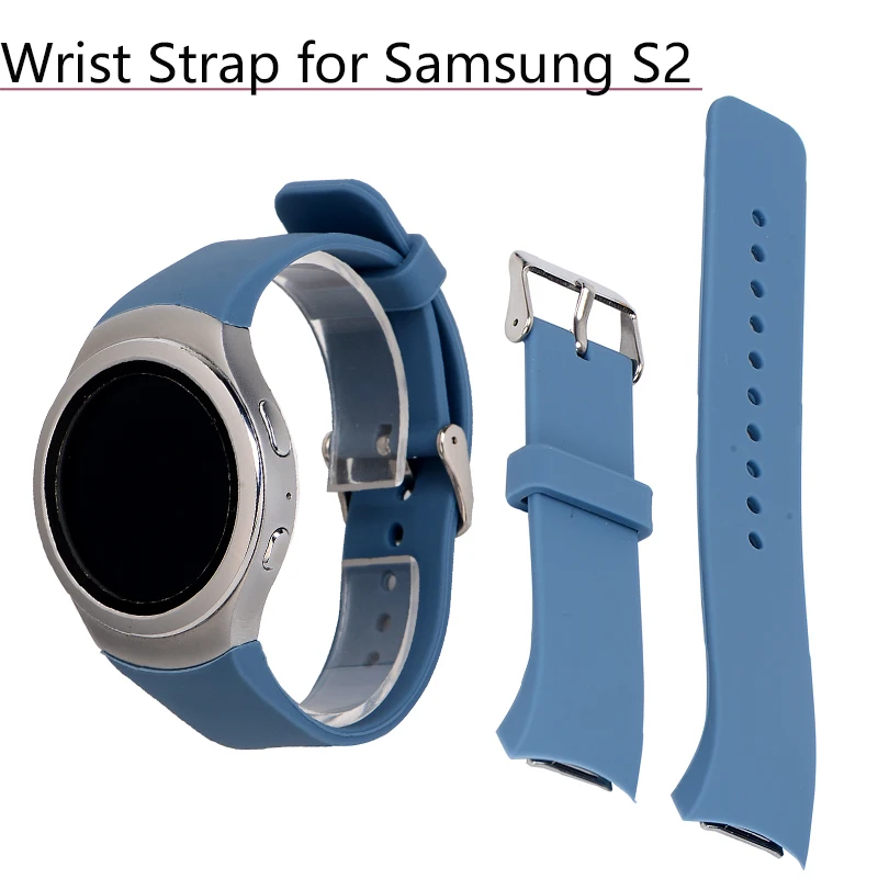 Силиконовый ремешок для часов samsung Galaxy gear S2 R720 R730 SM-R720 Смарт-часы с заменой ремешка