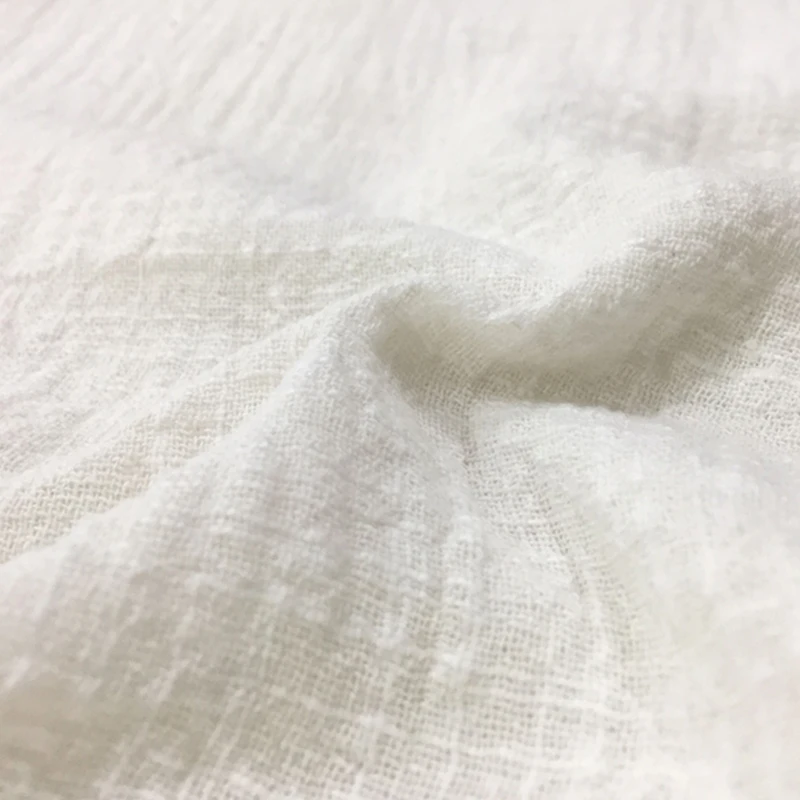 100*130 см двойная хлопковая льняная ткань мягкая детская платье бамбуковый креп