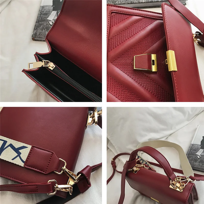 

2020 Fashion Brand Women Shoulder Bag Luxury Designer Small Crossbody Bags PU Leather Purses And Handbags Travel Messenger Bag