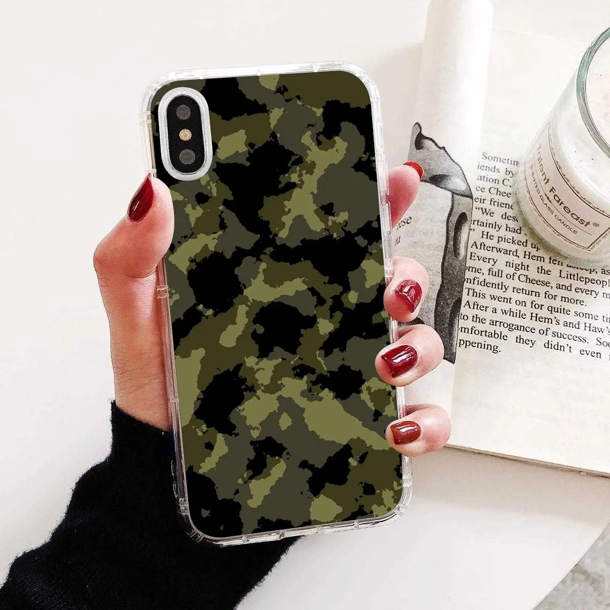 For Huawei G7 G8 P7 P8 P9 P10 P20 P30 Lite Mini Pro P Smart 2017 2018 2019 TPU Silicone Case green Army Camo Camouflage | Мобильные