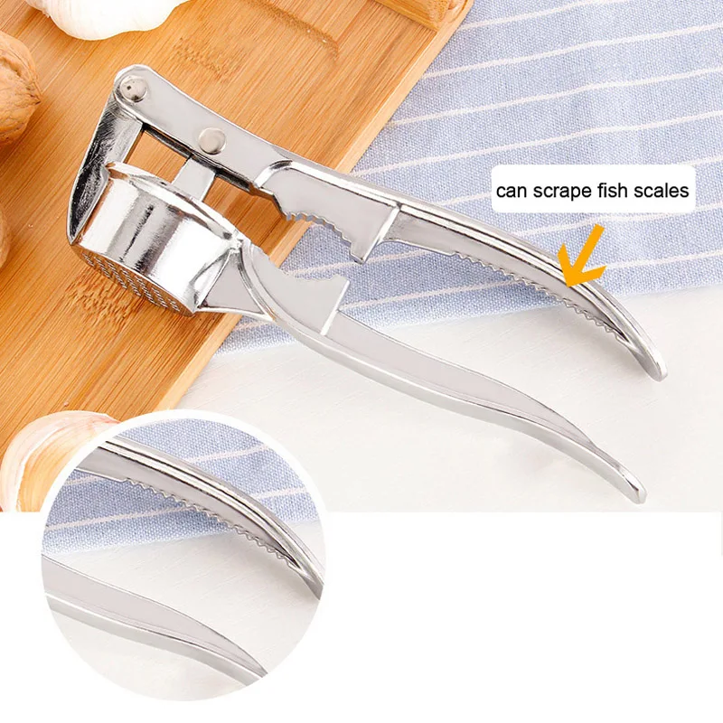 Кухонный многофункциональный инструмент для чеснока из нержавеющей стали зажим