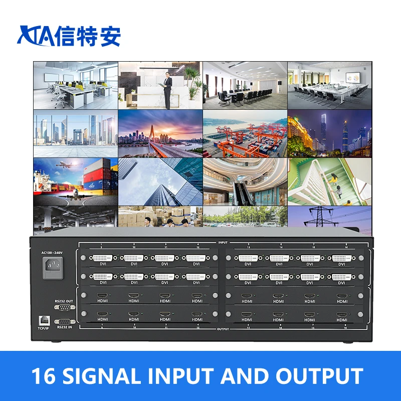 Матричный переключатель DVI/HDMI 8x8 16x16 матричный HD 16 в с интерфейсом HDMI/DVI/VGA/SDI -