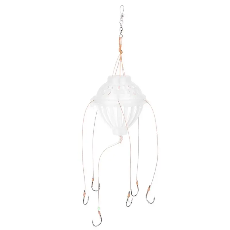 

Fishing Hook Barbed 6 In 1 Lantern Bait Case Plastic Explosion Fishing Tackle Fish Accessories