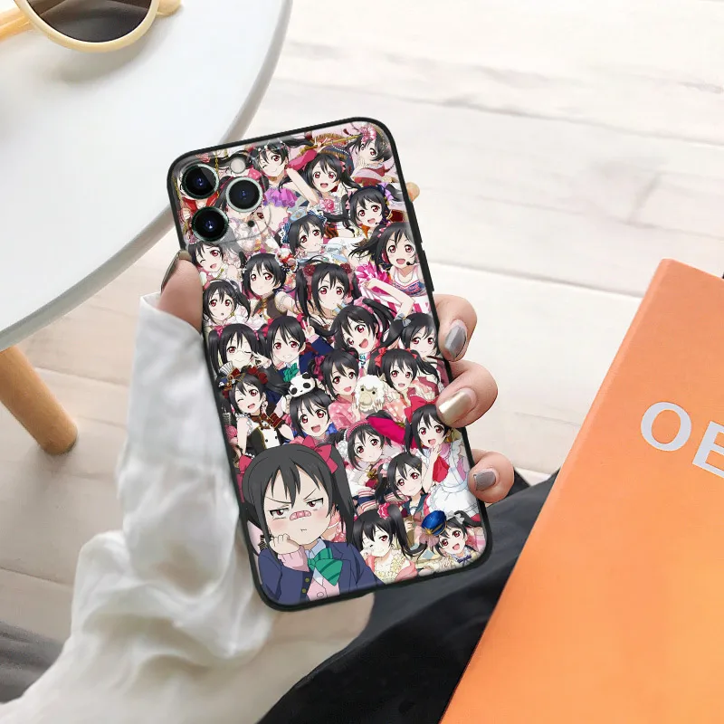 Ядзава Нико Love Live! Стеклянный Мягкий силиконовый чехол для телефона IPhone SE 6s 7 8 Plus X