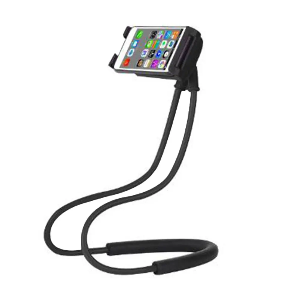 

Durable Lazy Neck Phone Holder Universal Mobile Phone Stand 360 Degree Flexible Rotate Tablet Lazy Mount Bracket