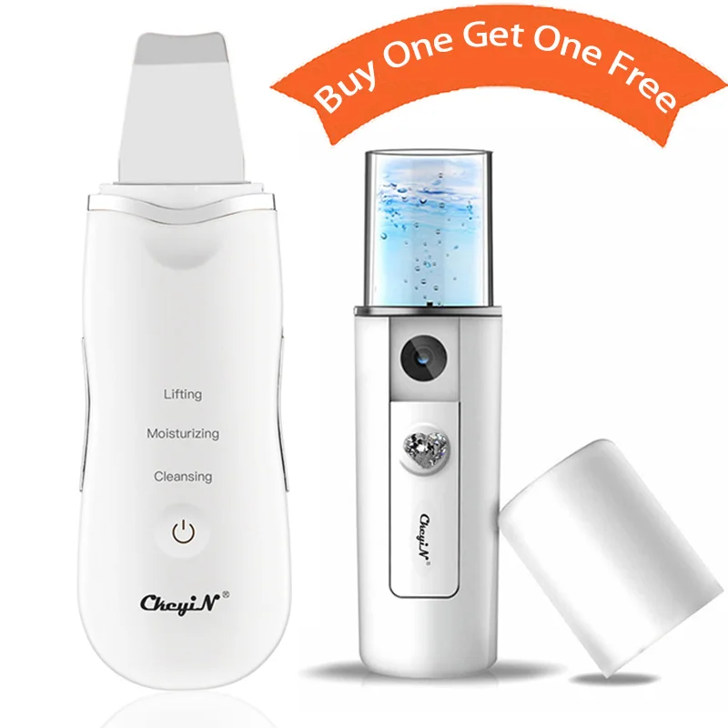 Ультразвуковой скруббер для кожи Массажная машина ультразвуковой очиститель