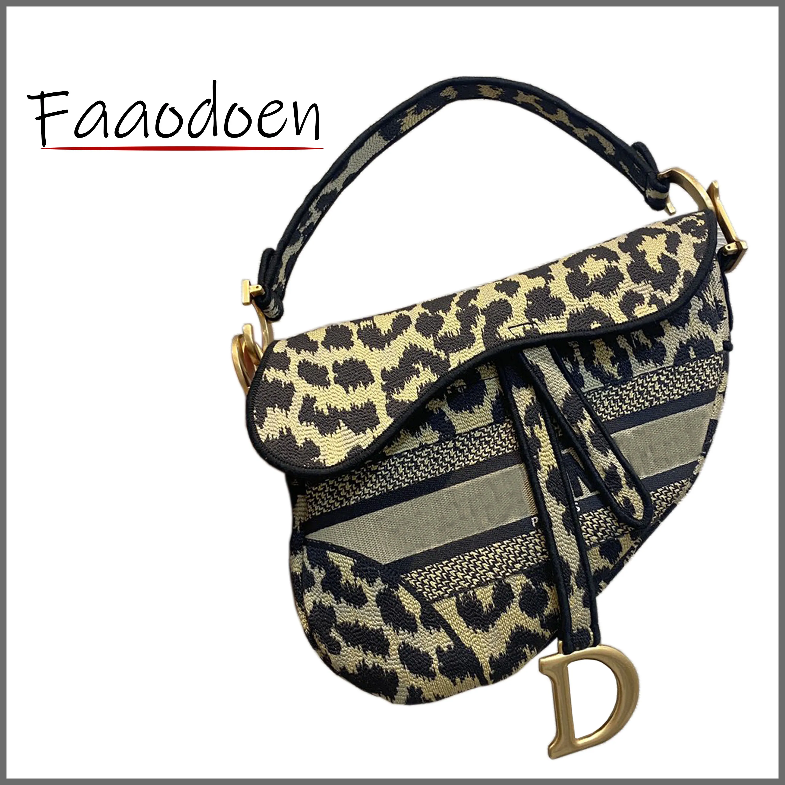 

Fashion Leopard Print Female Bag Luxury Ladies Handbag Female Crossbody Beautiful Stitched Bag High Quality Embroidered Shopping