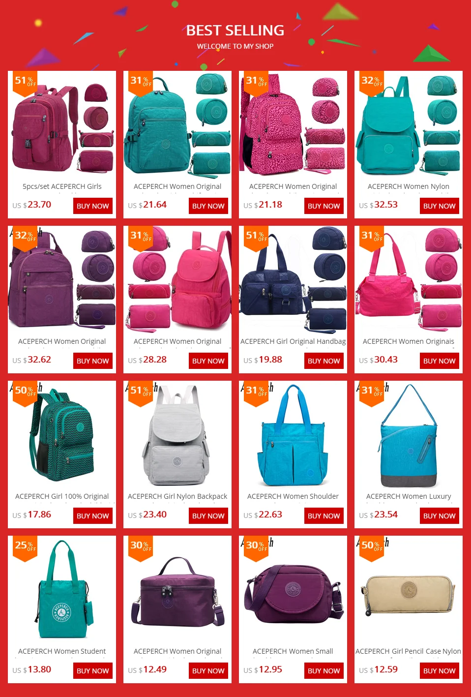 ACEPERCH женский Многофункциональный водонепроницаемый нейлон Bolsa Feminina Mochila Escolar путешествия треккинг большой емкости рюкзак