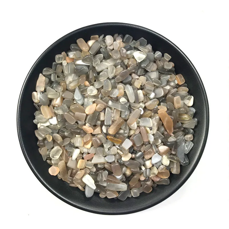 Прямая доставка 100g 3 Размеры натуральный черный Sunstone из лунного камня