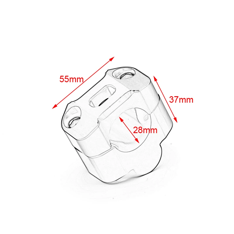 

Pair 1 1/8" CNC Aluminum Motorcycle Handlebar Risers 28mm Adjustable Fat Bar Clamps Universal for Honda Kawasaki Ducati Yamaha