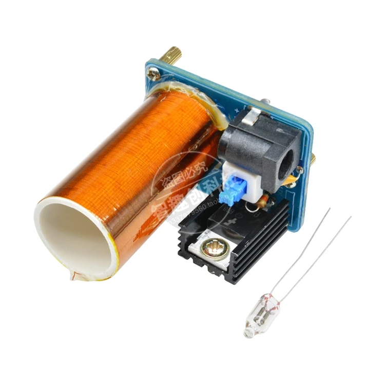 BD243 мини Tesla coil kit магический реквизит DIY запчасти arc gap освещение музыкальная