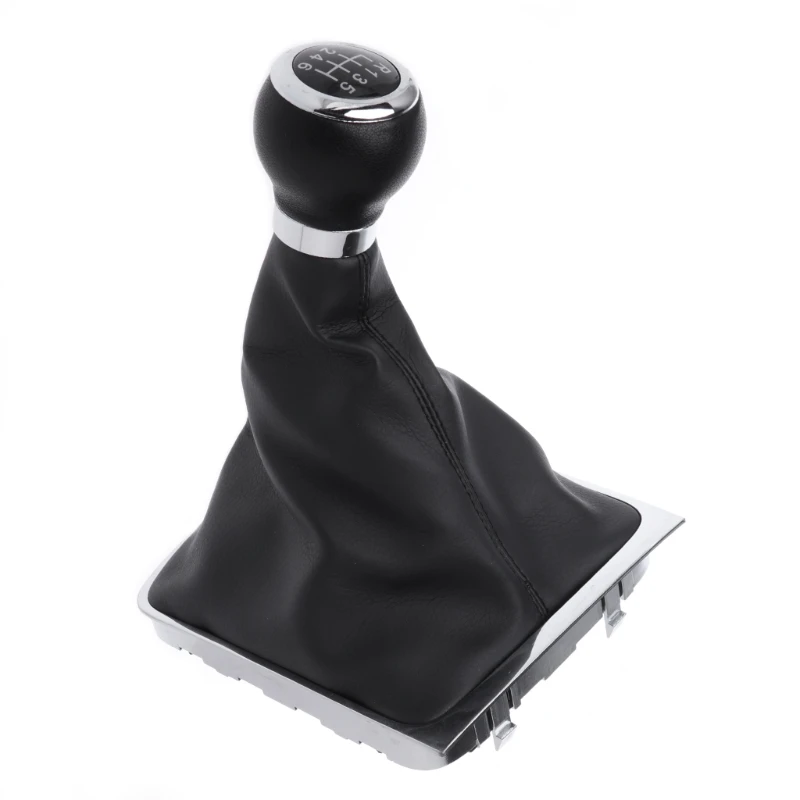 

6 Speed Leather Car Manual Gear MT Shift Knob Gaitor Boot