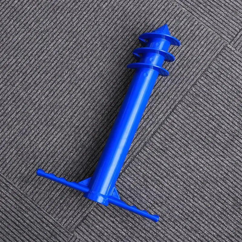 

Beach Umbrella Sand Ground Anchor Spike Umbrella Stretch Stand Holder for Fishing Pole Sun Beach Garden Patio (Blue)