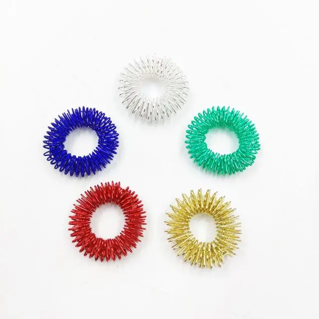 Кольцо с шипами для массажа пальцев рук традиционное кольцо снятия боли Массажер