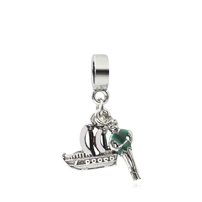 Корабль и подвеска талисман в форме якоря Sea lucky charm fit оригинальный браслет pandora diy