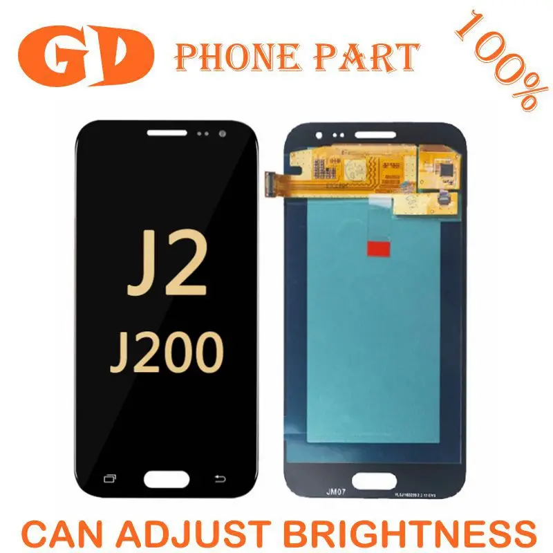 100% протестированный OLED j200 lcd для samsung Galaxy J2 J200 дисплей с сенсорным экраном