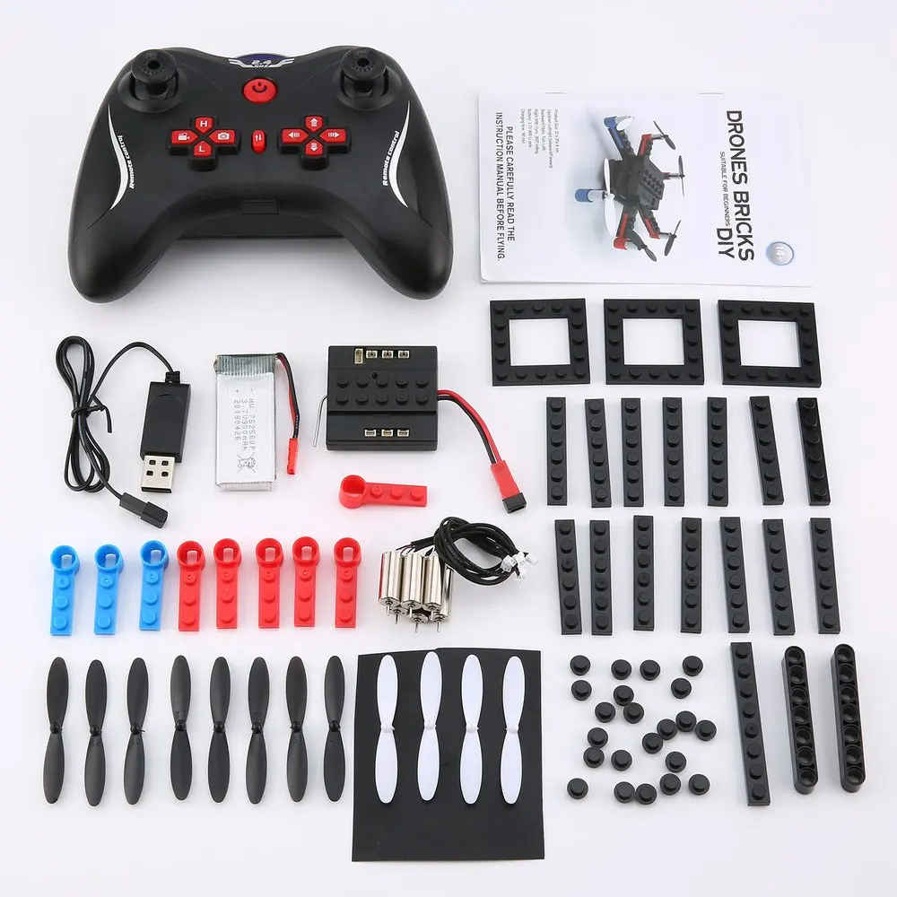 L222 Mini Micro RC строительный блок 3D кирпичи Квадрокоптер Дрон самолет беспилотный