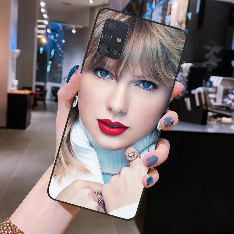 

Taylor singer Clear Phone Case for Samsung S20 plus Ultra S6 S7 edge S8 S9 plus S10 5G lite 2020