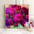 Алмазная живопись 5D сделай сам Розовые цветы, вышивка крестиком по фотографии на заказ, полноразмерная мозаика с бриллиантовой вышивкой, украшение для дома, подарок