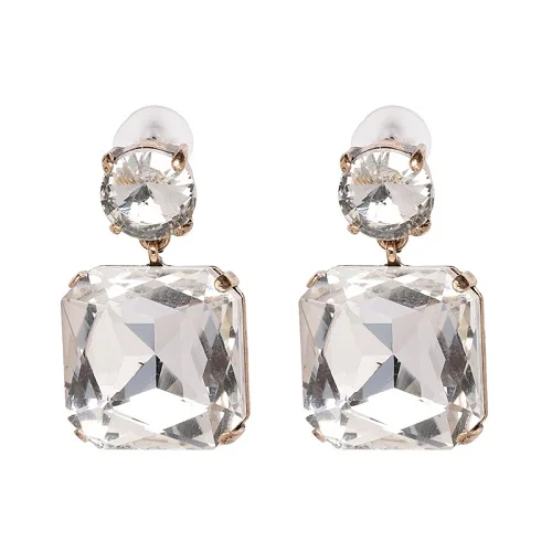 51206-WH JUJIA, Роскошные, элегантные, цветочные, Кристальные серьги, массивные, ювелирное изделие, имитация жемчуга, висячие серьги для женщин, Brincos - Окраска металла: 51206-WH