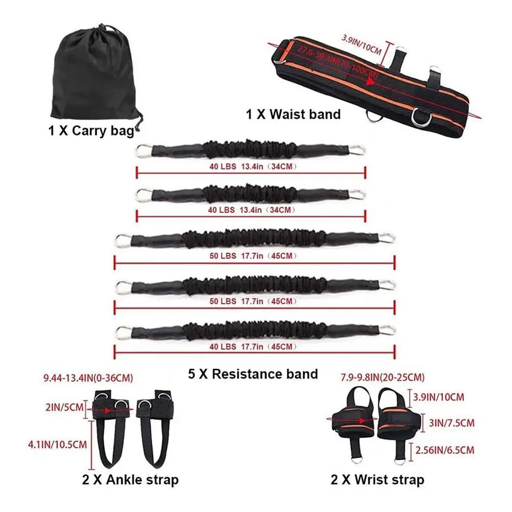 

Boxing Training Resistance Band Set Portable Pilates Yoga Bar Kit Taekwondo Agility Strength Training For Fintess Accessories