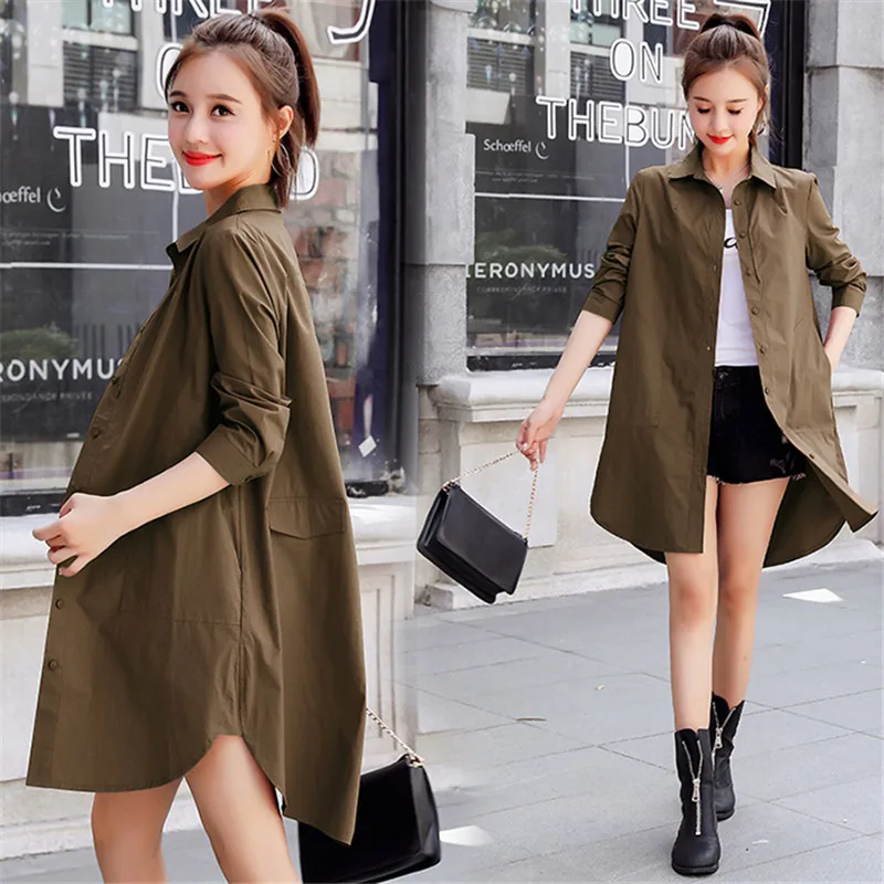 Тонкий женский тренчкот весна-осень 2021 Повседневная ветровка верхняя одежда