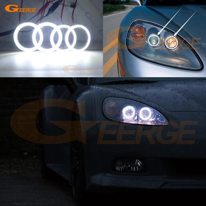 

For Chevrolet Corvette C6 2005-2013 Ultra bright SMD LED Angel Eyes halo rings kit Day Light Car styling Accessories