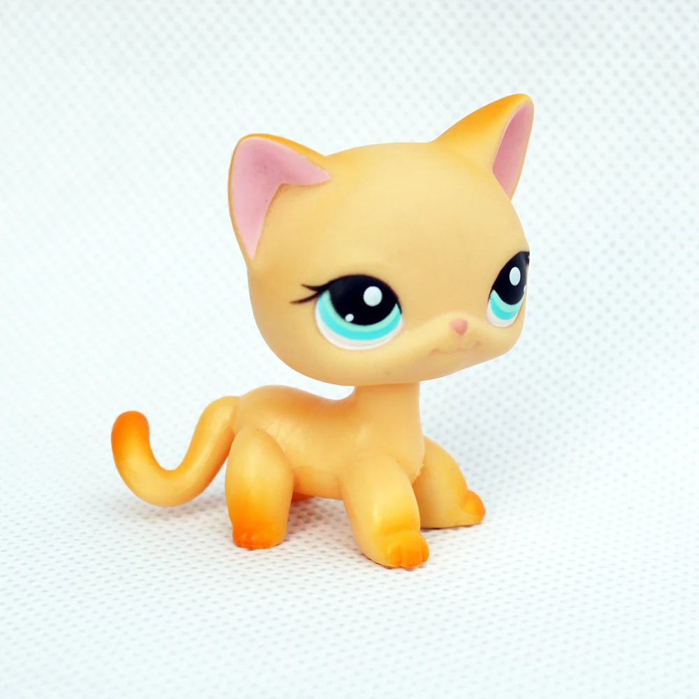 LPS CAT Rea оригинальные игрушки для зоомагазина #339 желтое животное котенок с