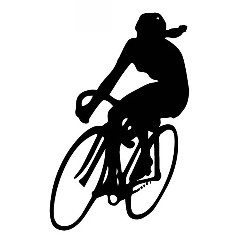

Cool Mountain Bike Sprint High Quality Car Sticker Car Window Decoration Fashion Pvc Waterproof Decal Black/white, 16cm*10cm