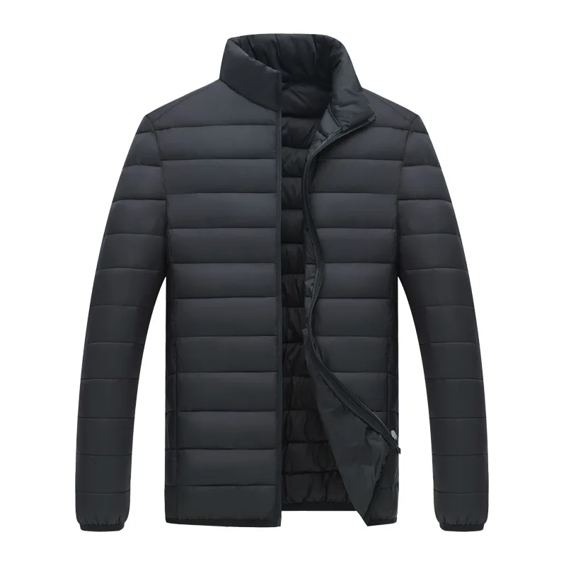 Men's cotton-padded jacket 2021 new lightweight padded jacket stand-up collar men's cotton-padded winter jacket men