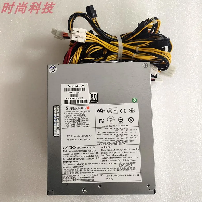 Delta Electronics PWS 1K25P PQ сервера Питание 1200W блок питания Медицинский Питание|Блоки для