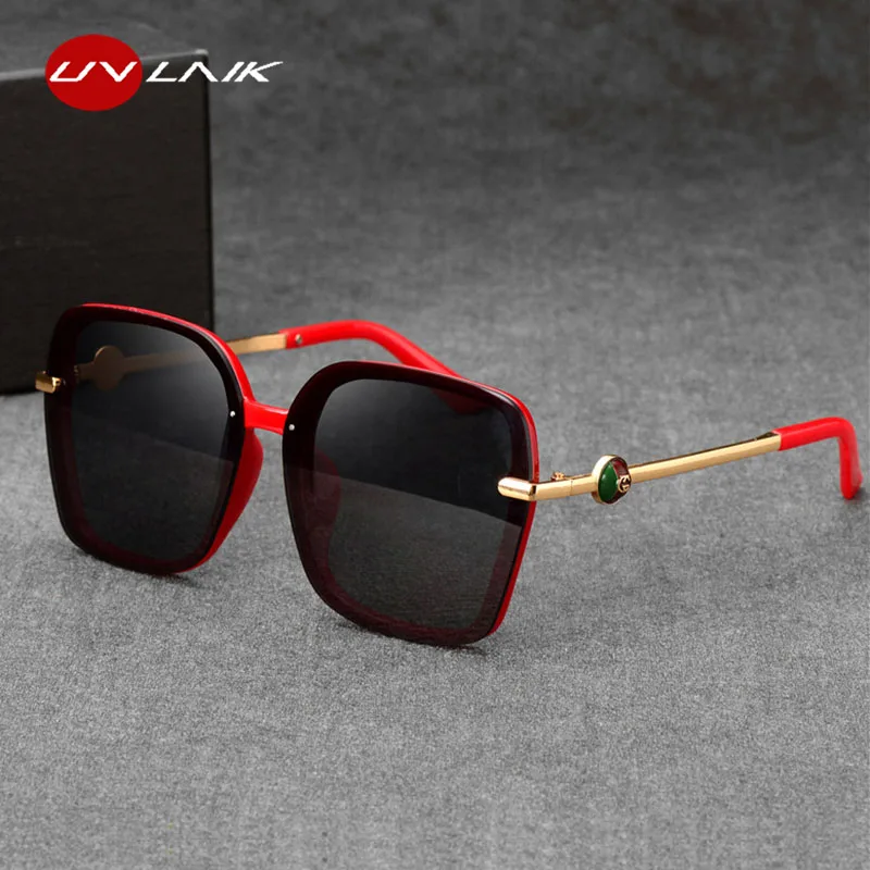 Очки солнцезащитные UVLAIK женские квадратные роскошные брендовые дизайнерские