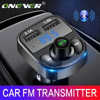 Onever fm передатчик aux модулятор Стабильный Bluetooth-соединение автомобильный комплект mp3-радио адаптер с 5V / 4.1a smart быстрой зарядкой Dual USB автомоби...