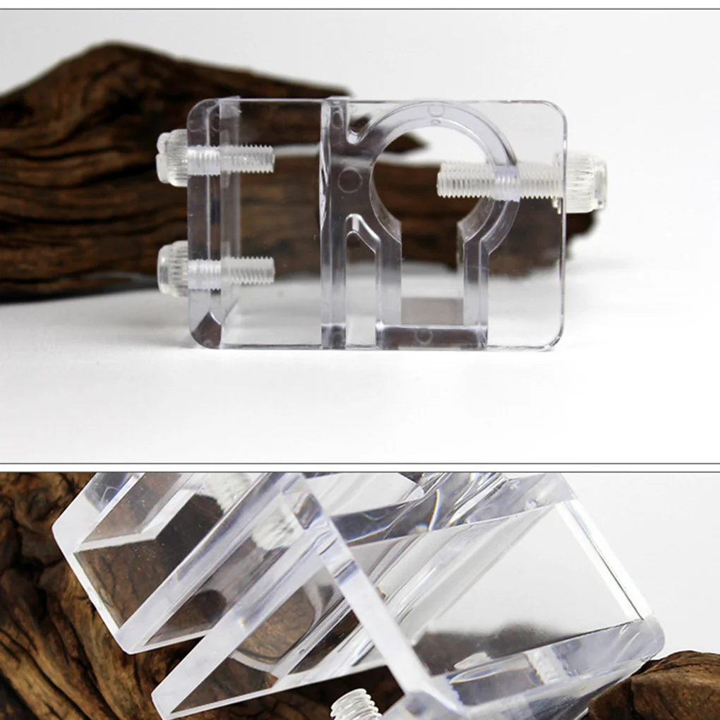 Aquarium Inflow Outflow Tube Holder Acrylic Fix Hose Pipe Mount Freshwater Fish Planted Fixing Tubing Clamp | Дом и сад