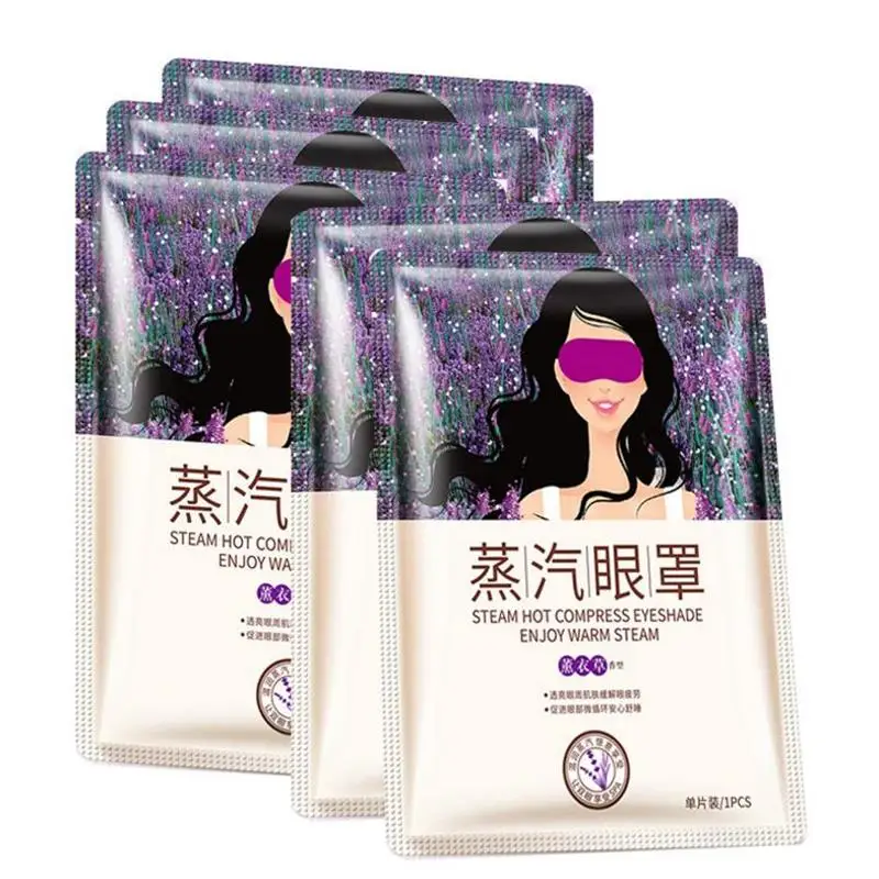 

BIOAQUA Eye Mask Lavender Oil Steam Remove Dark Circle Anti Eye Bags Eliminate Puffy Eyes Fine Line Wrinkles Aging