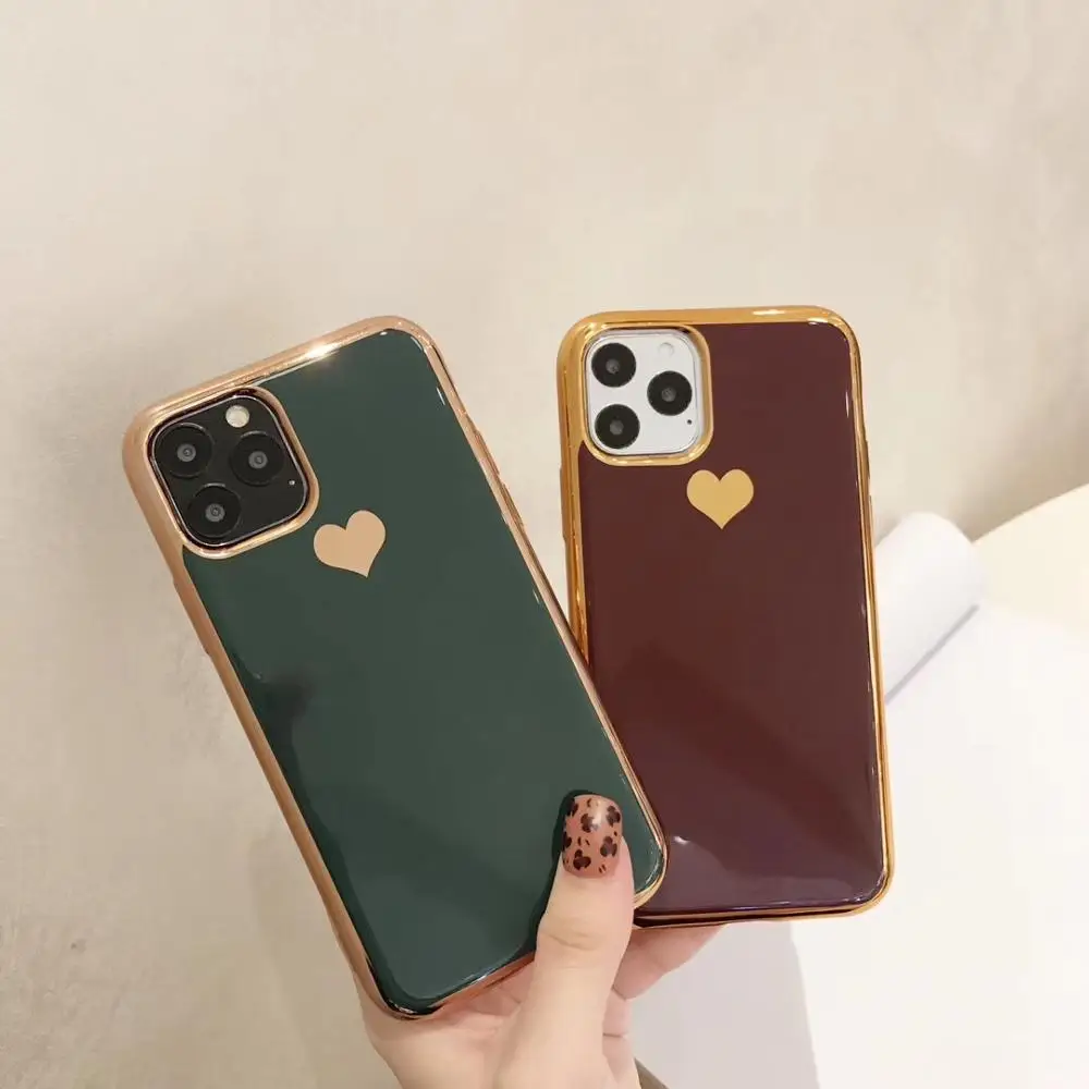 Новый роскошный чехол с сердечками для iphone 11 11pro Max XR XS 6 6s 7 8 Plus мягкий силиконовый