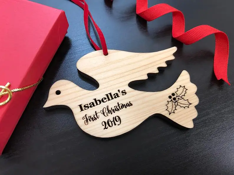 Индивидуальное Рождественское украшение для ребенка первое первая