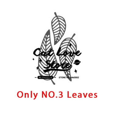 Only NO.3 Leaves 3 шт цветы, металлические режущие Скрапбукинг, трафарет своими руками, декоративная поделка, тиснение высечки, карты, изготовление новых штампов для - Цвет: Only NO.3 Leaves
