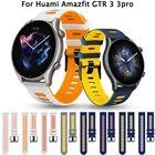 Ремешок силиконовый для Xiaomi Huami Amazfit GTR 3 3pro 2E, браслет для наручных часов Stratos Pace 2S 2 3, 22 мм, цвет 2
