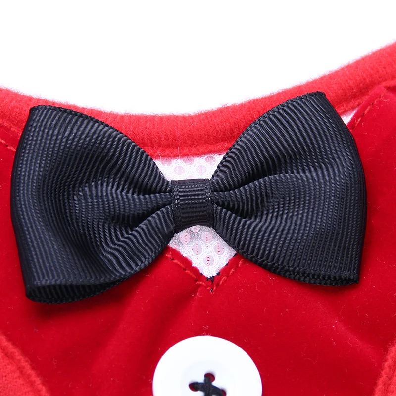 

Elegant Bowtie Dog Harness Vest With Leash Adjustable Cat Harness Leash Set Cute Bow Knot Tuxedo Suit For Cats Kitten Puppy