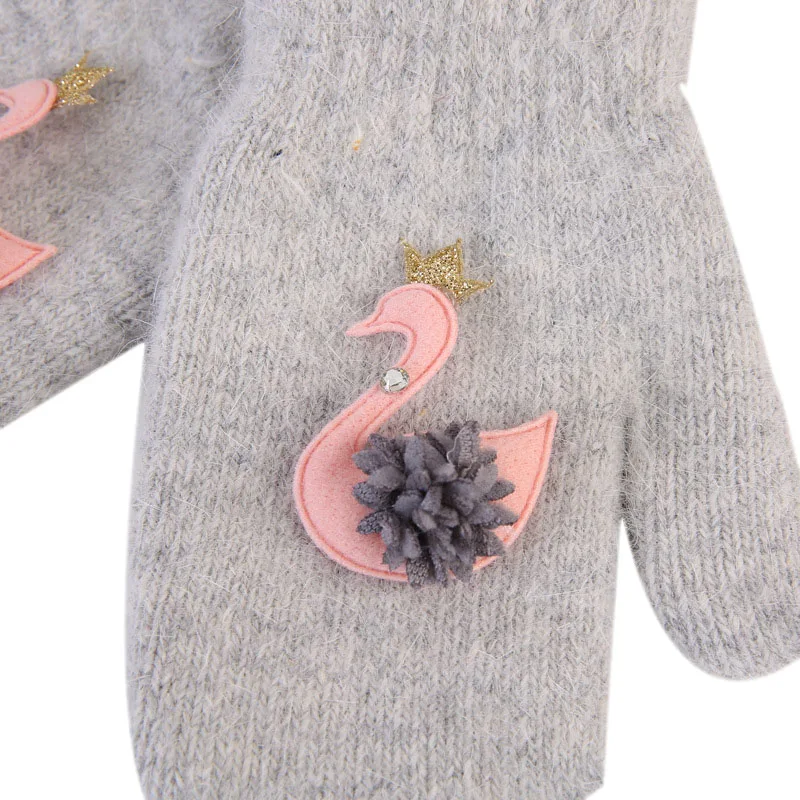 Детские перчатки детские для малышей Утепленные с длинными пальцами девочек