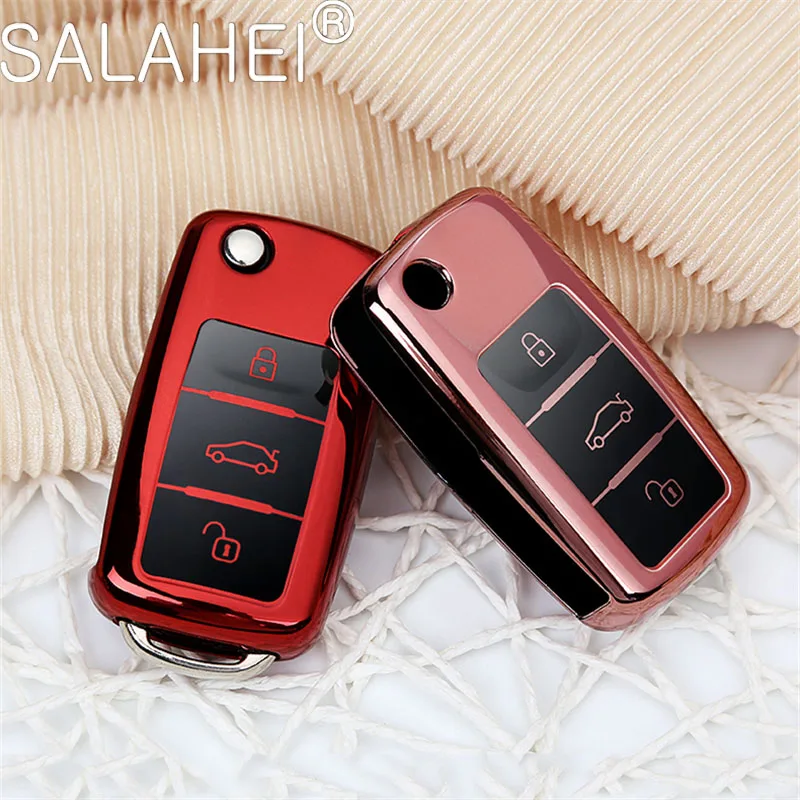 

For Car Accessories Protection Car Key Case Shell Cover For VW Volkswagen Polo Bora Tiguan Passat B5 Golf 6 Lavida Scirocco