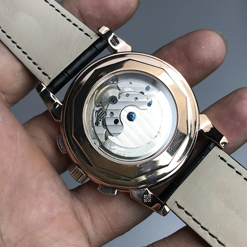 Мужские часы модные роскошные Брендовые Часы PP мужские с белым циферблатом Glide