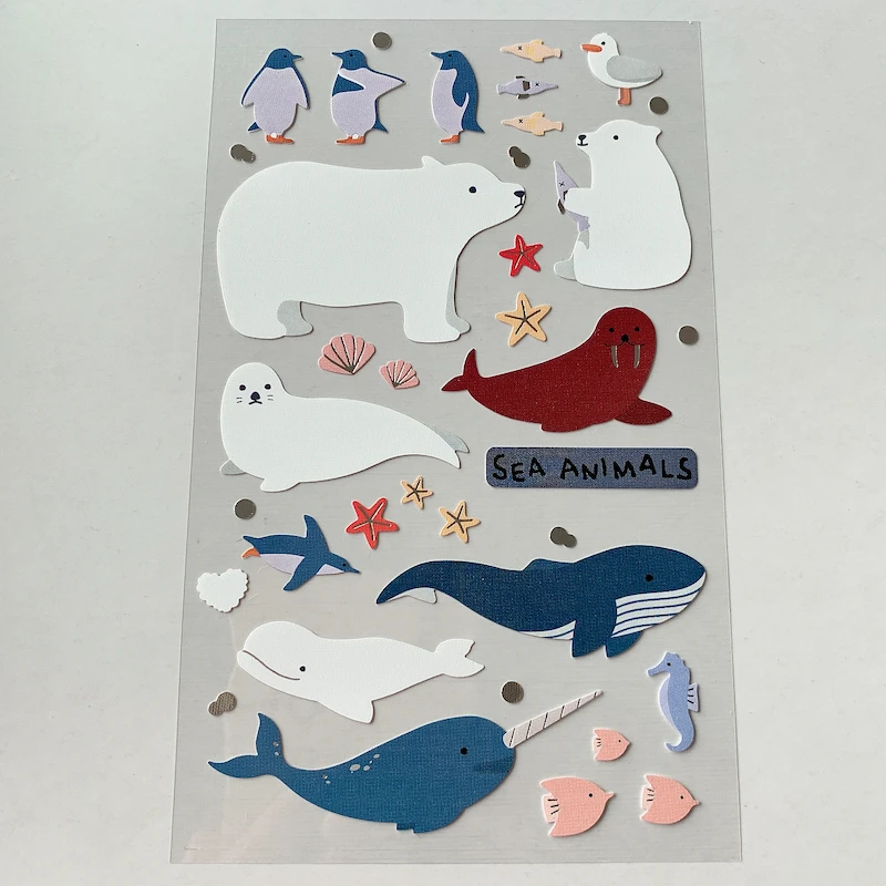 Pegatinas de animales Kawaii para u&ntilde;as, lote de pegatinas de animales para u&ntilde;as-1