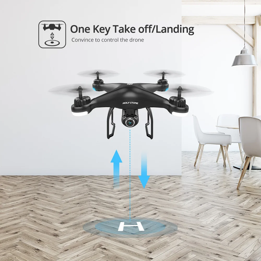Holy Stone HS120D gps Дрон FPV с HD камерой 1080p Wifi RC дроны селфи следуем за мной Квадрокоптер gps ГЛОНАСС Квадрокоптер 300 м