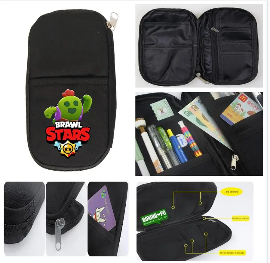 Драк Leon ворона Спайк Шелли пониt Брок Ручка Пенал большой Ёмкость сумка фигурку