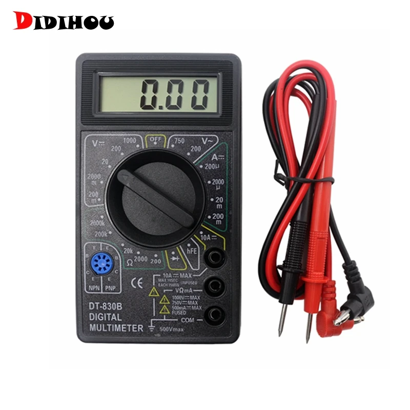 Цифровой мультиметр DIDIHOU LCD DT830B Вольтметр Амперметр Омметр DC10V ~ 1000V 10A AC 750V