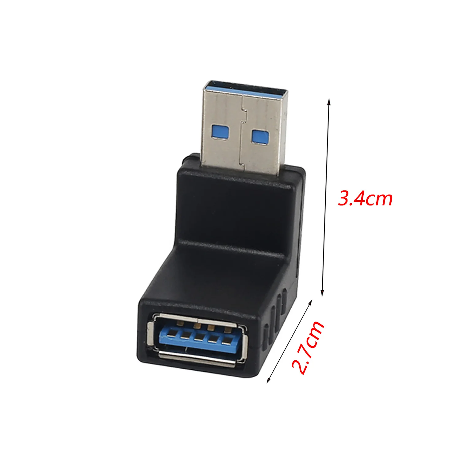 

High-Speed 90 Degree Left Right Angled USB 3.0 A Male To Female AdapterTransmission Connector For Laptop PC Fast Drop Shipping