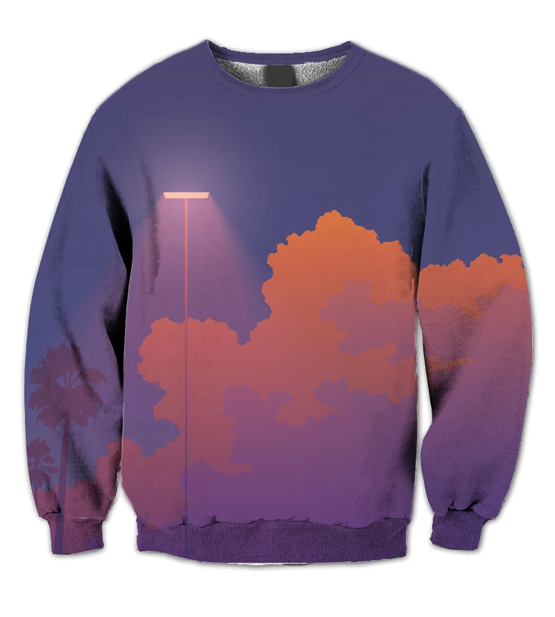 

REAL AMERICAN US SIZE Aesthetics 3D Sublimation print Crewneck Sweatshirts plus size 4XL 5XL 6XL